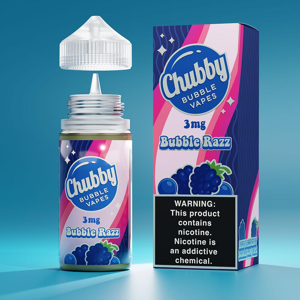 Chubby Bubble Vapes 100ml - Bubble Razz